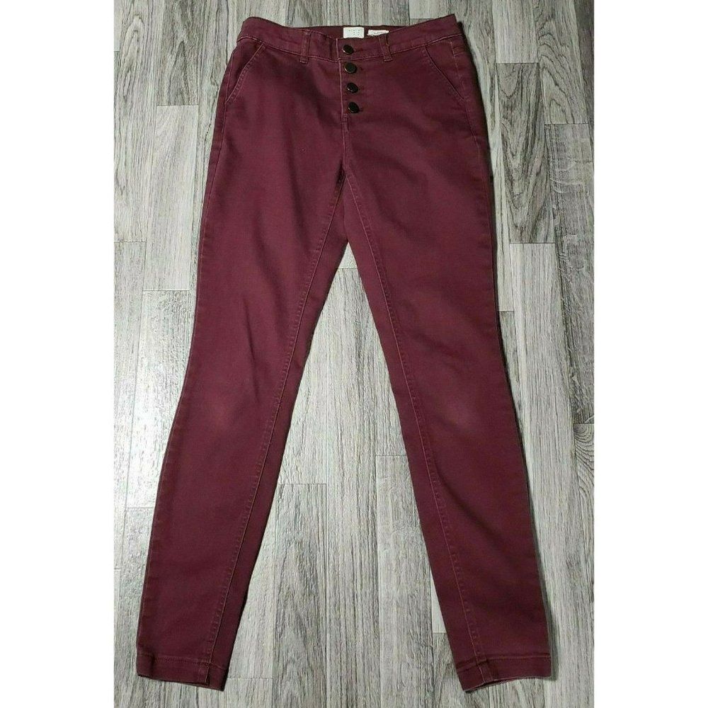 (3/$35) A New Day Stretch Button Fly Skinny Pants